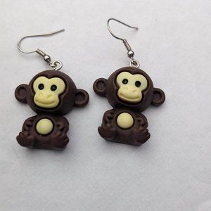 Monkey Earrings